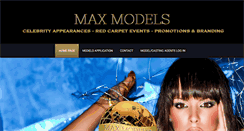 Desktop Screenshot of maxmodels.com